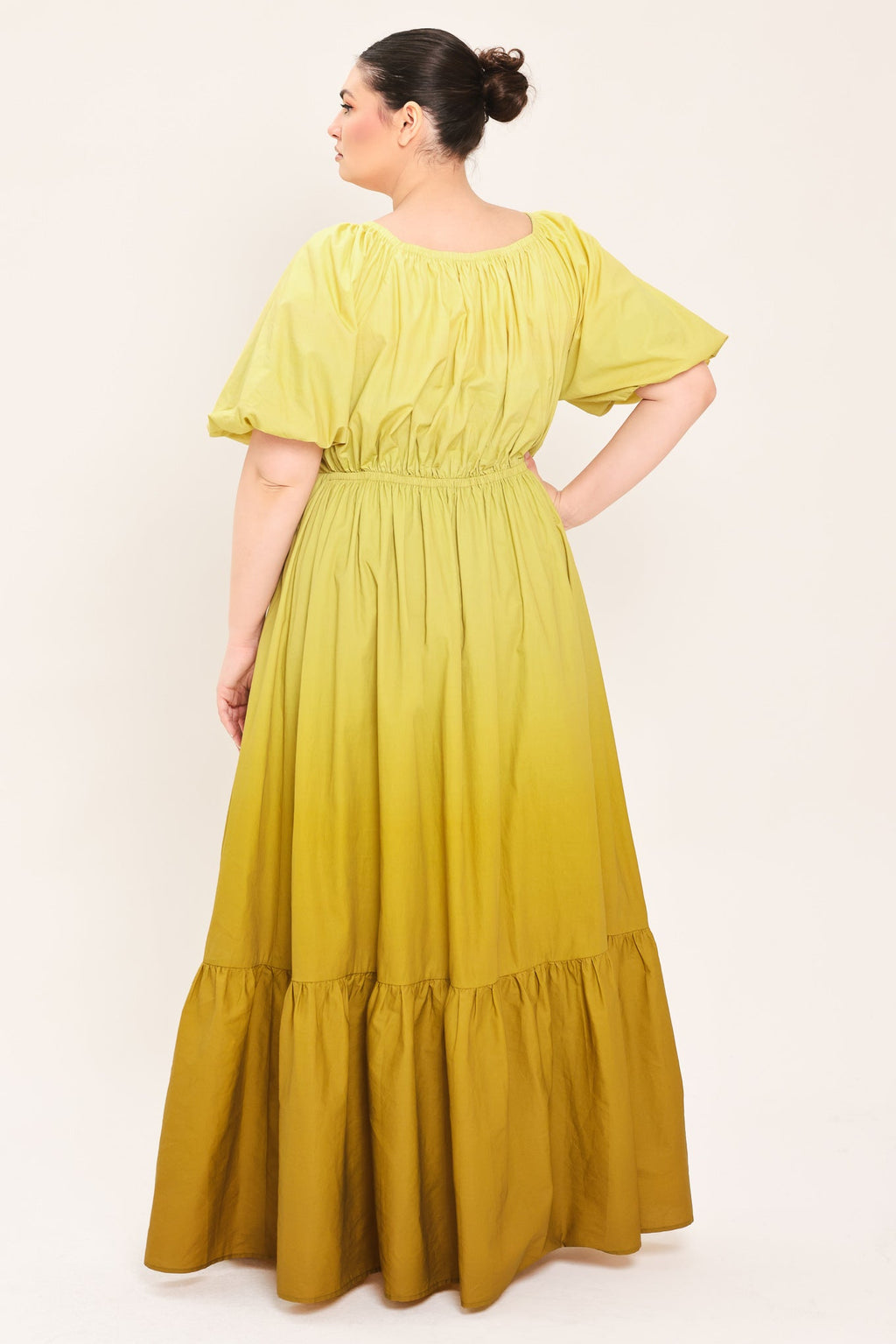 CITRINE GARDEN WOVEN MAXI DRESS