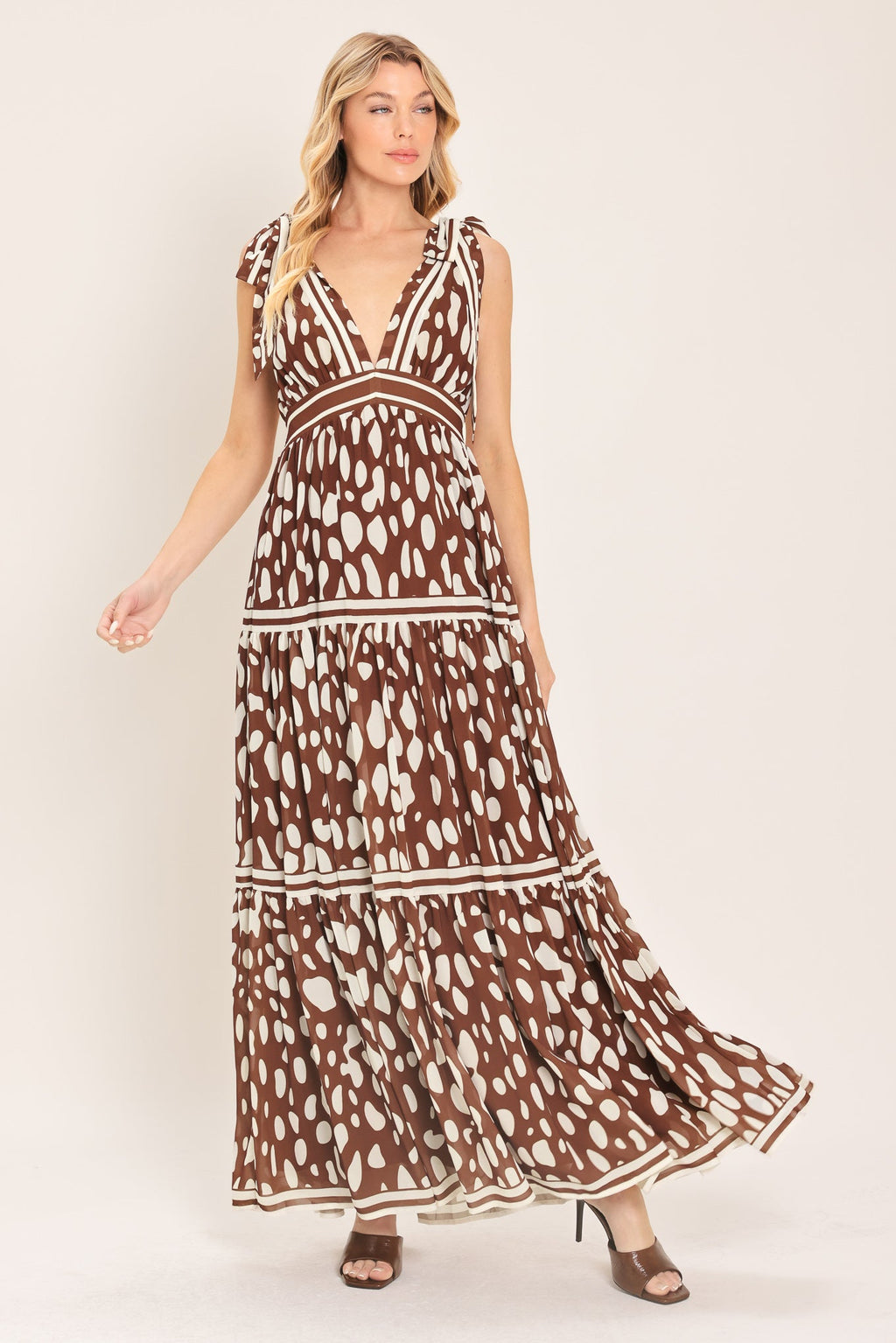 SPICED TERRAIN WOVEN MAXI DRESS