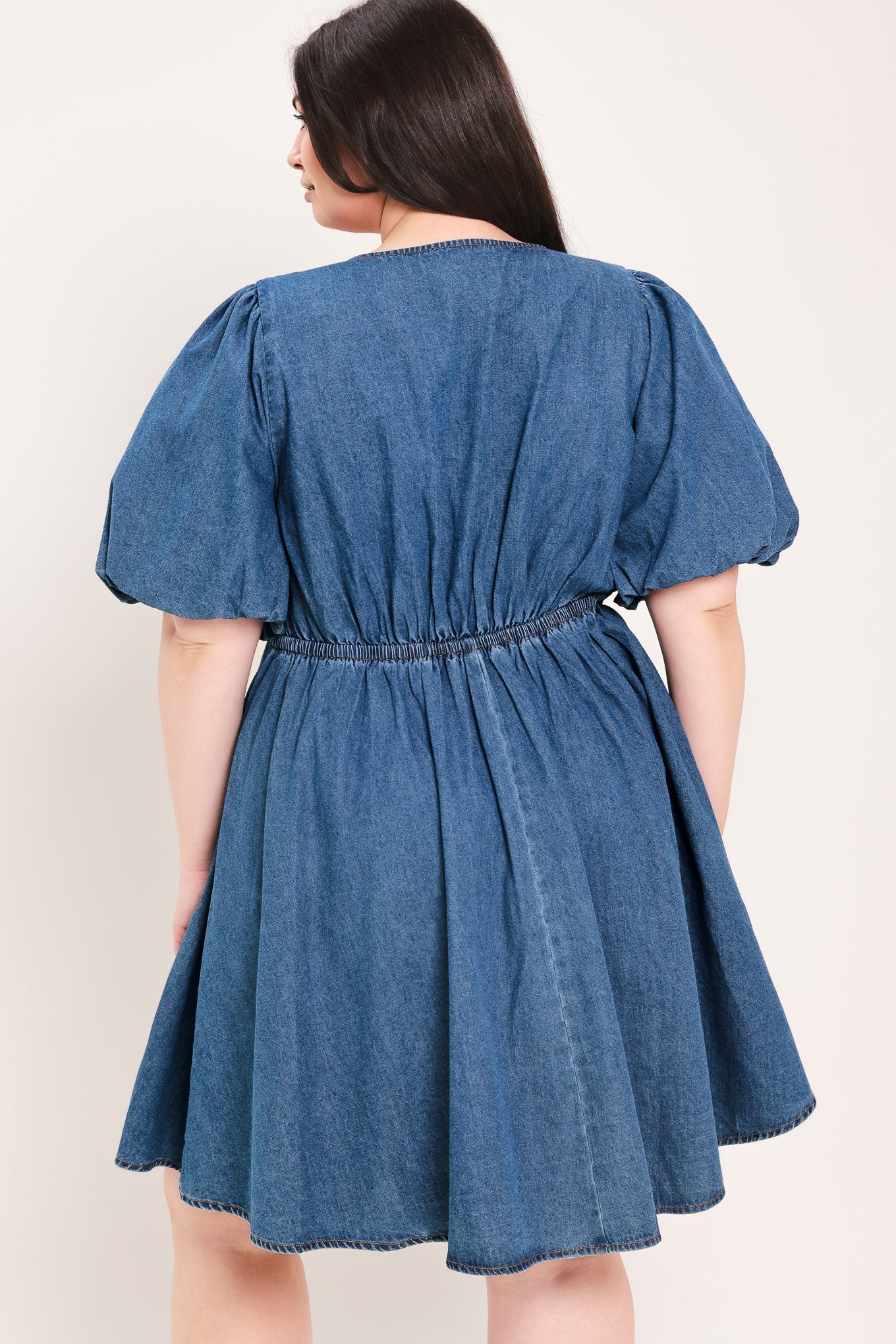 SOFT GIRL DENIM MINI DRESS
