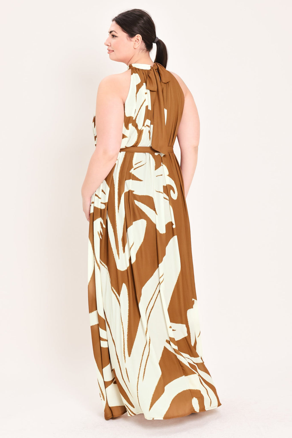 MOCHA SERENITY WOVEN MAXI DRESS