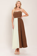 SIENNA FORM WOVEN MIDI DRESS