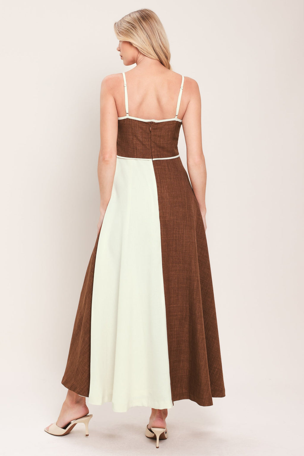 SIENNA FORM WOVEN MIDI DRESS