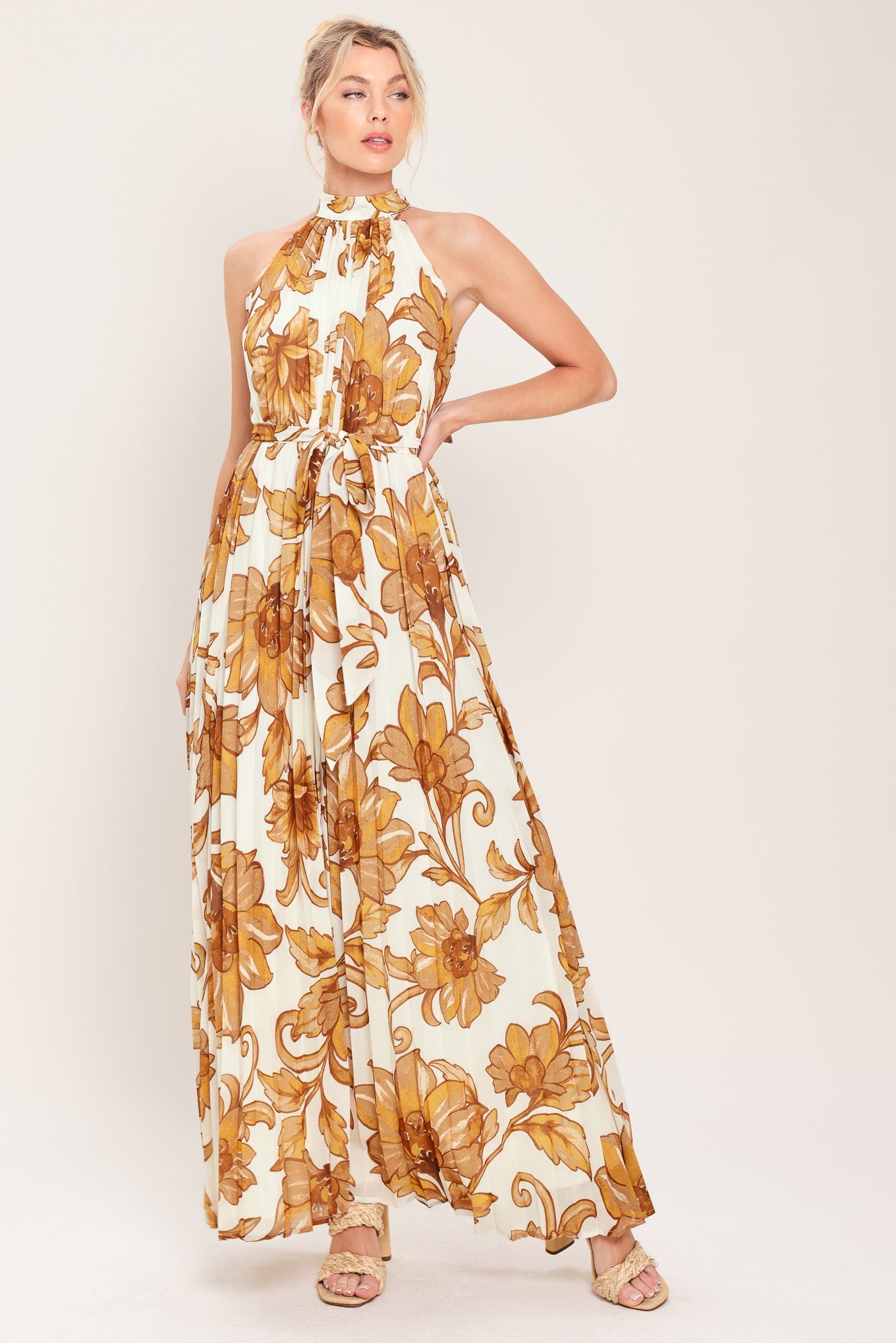 HONEY LUXE WOVEN MAXI DRESS