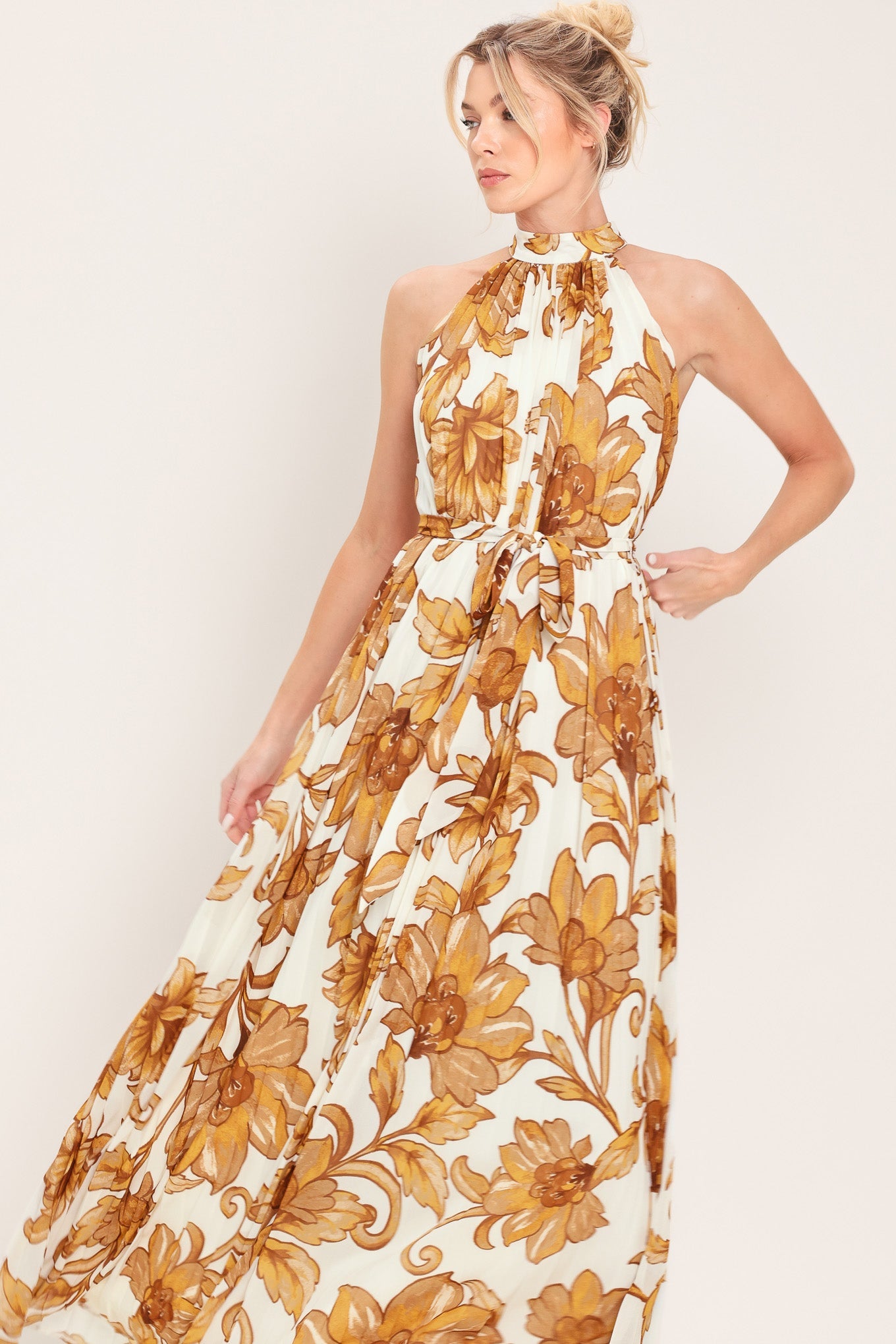 HONEY LUXE WOVEN MAXI DRESS