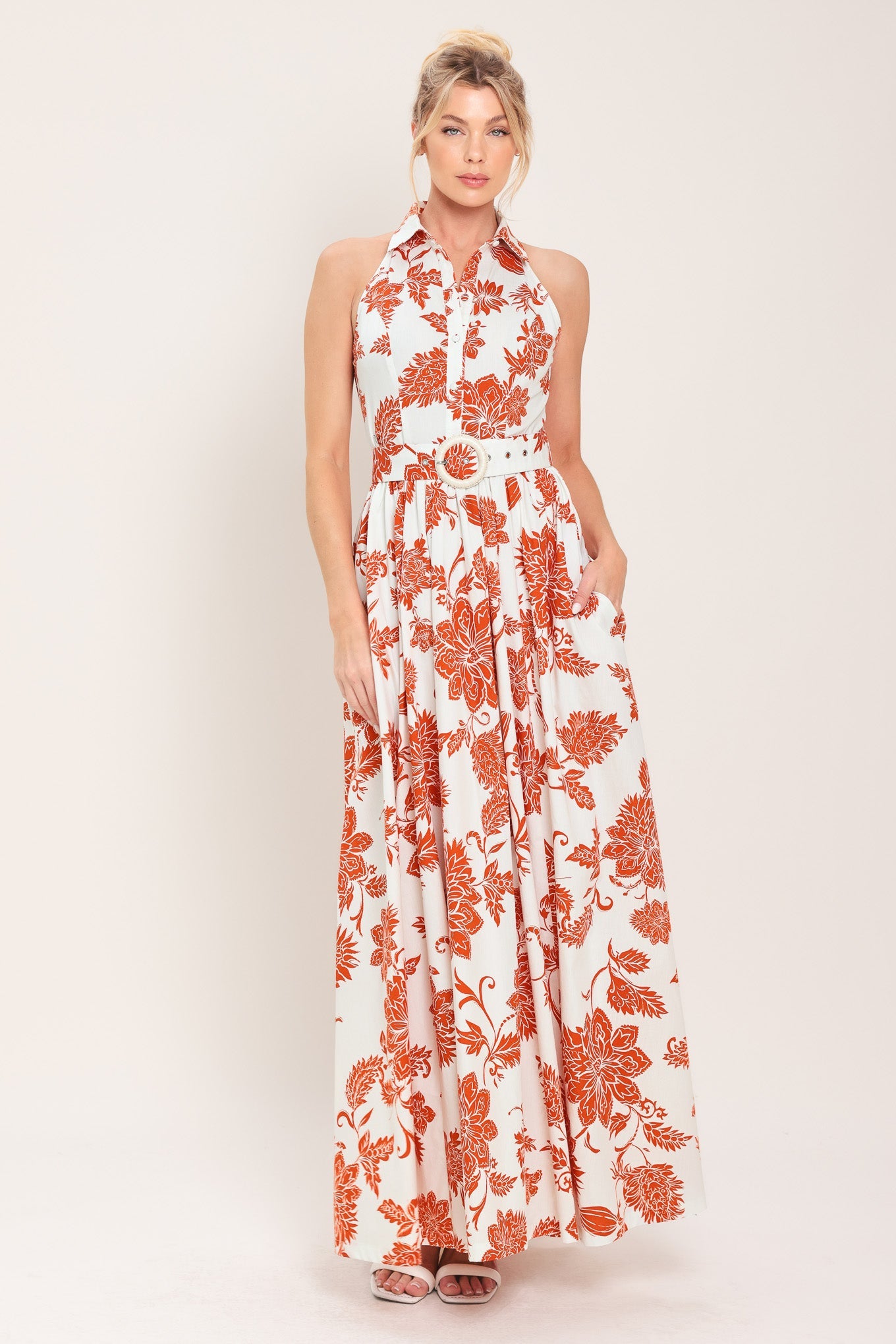 PORTOFINO SUN WOVEN MAXI DRESS