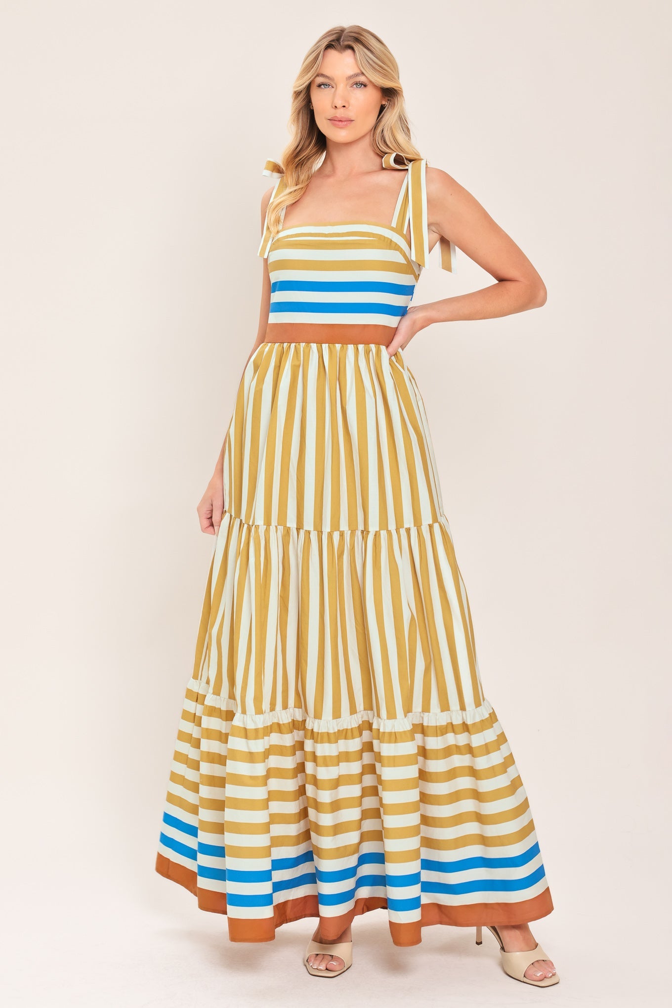 SUNNY CABANA WOVEN MAXI DRESS