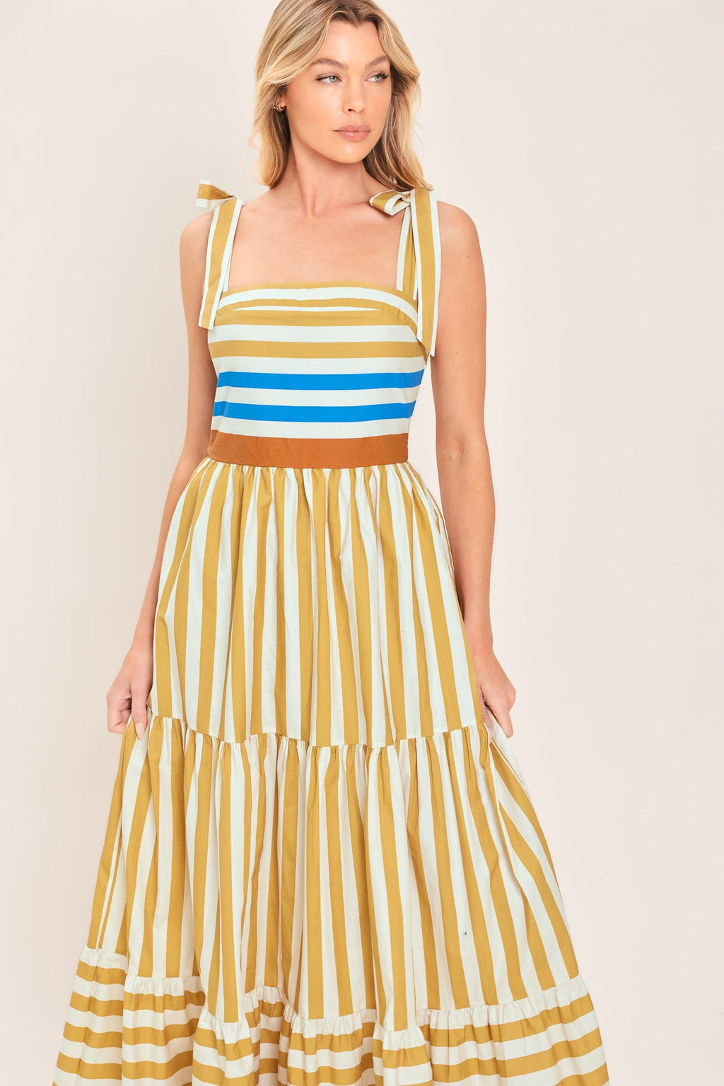 SUNNY CABANA WOVEN MAXI DRESS