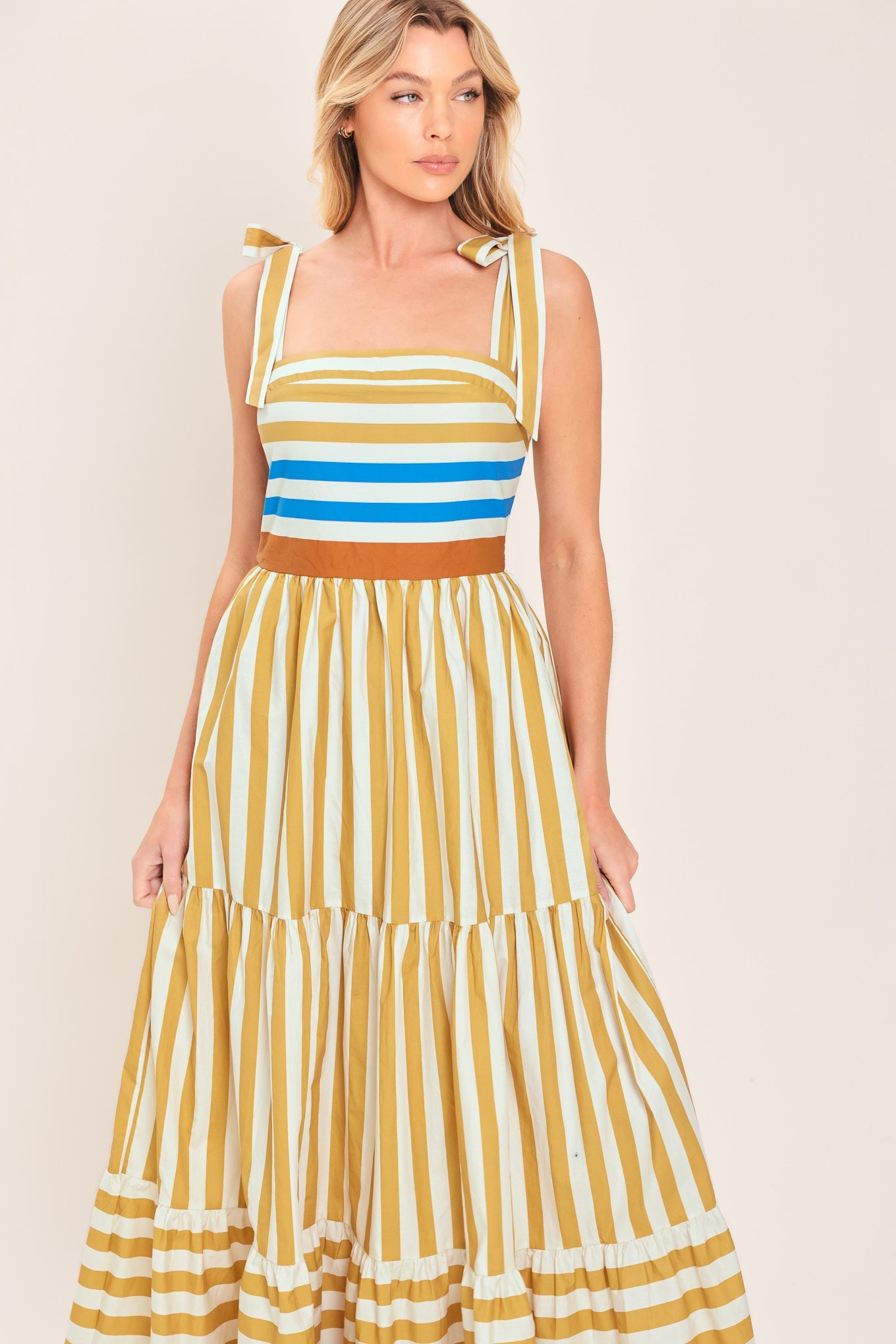 SUNNY CABANA WOVEN MAXI DRESS