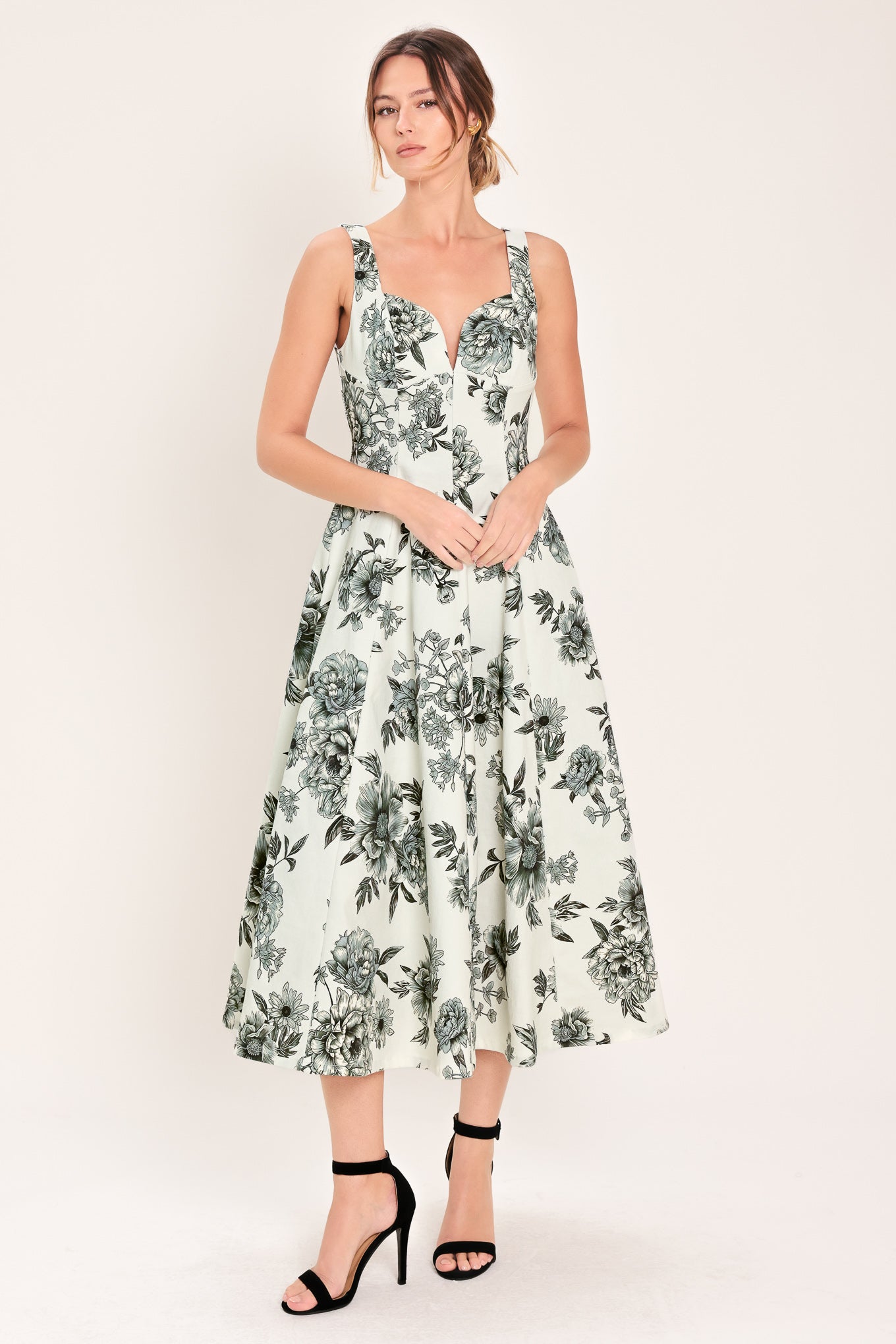 FOREVER YOUNG WOVEN MIDI DRESS