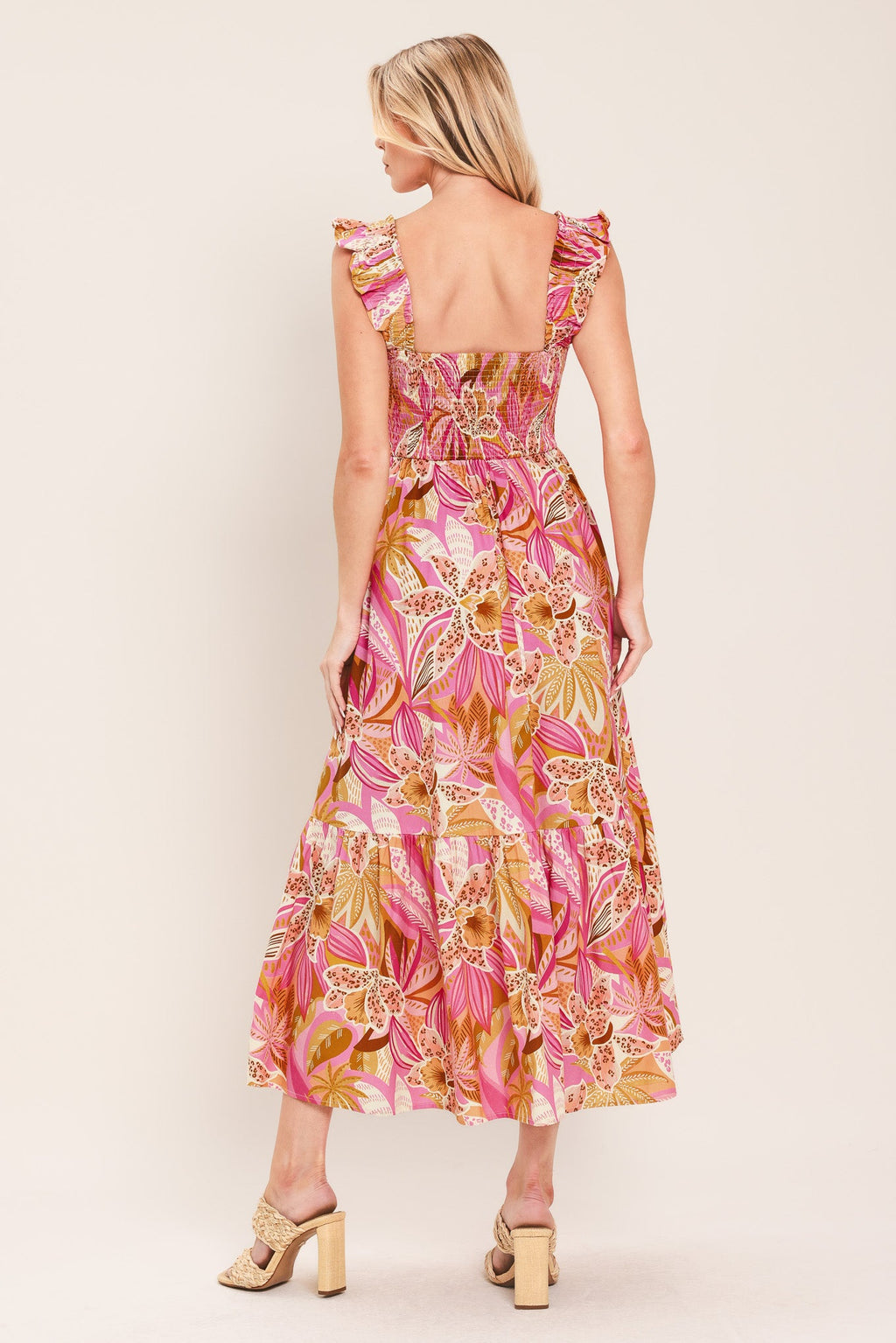 CABANA CRUSH WOVEN MIDI DRESS