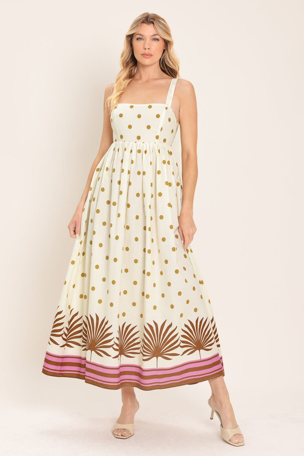 COCONUT GROVE WOVEN MIDI DRESS
