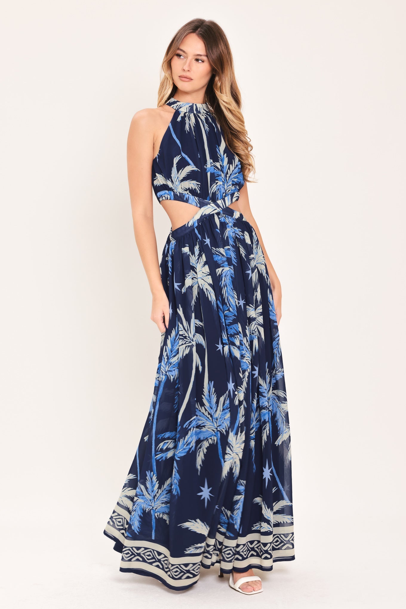 COASTAL STARGAZER WOVEN MAXI DRESS