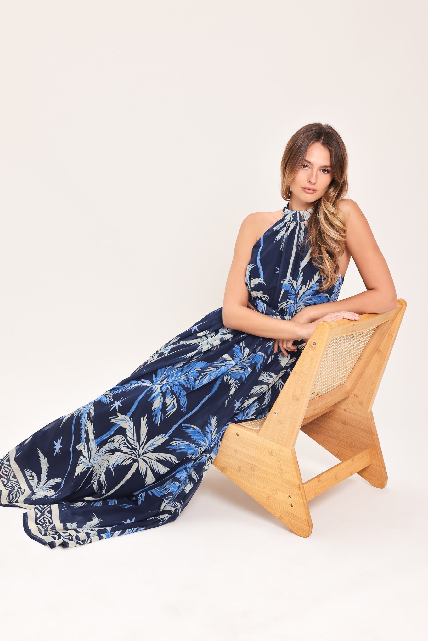 COASTAL STARGAZER WOVEN MAXI DRESS