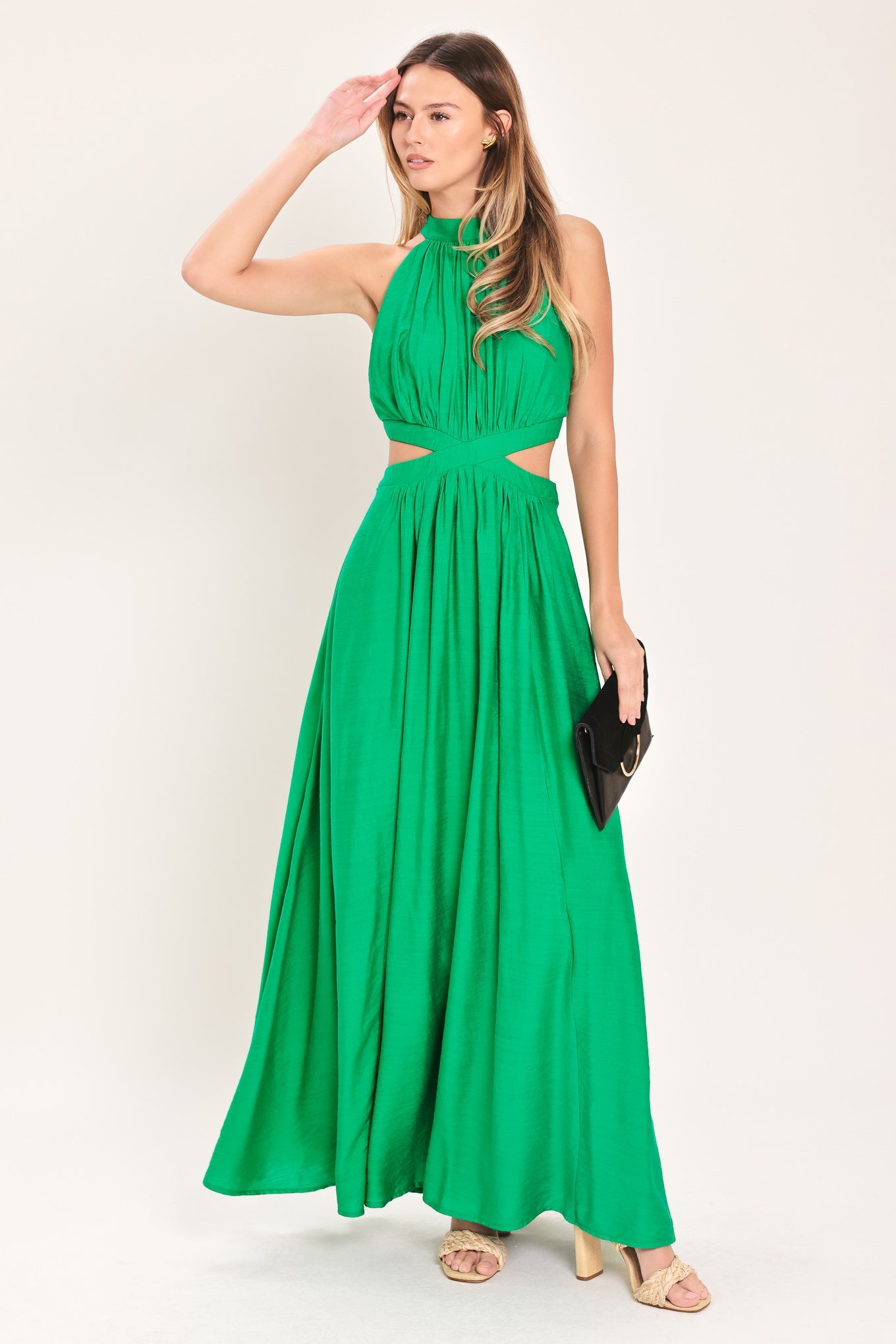 HOT GIRL WOVEN MAXI DRESS