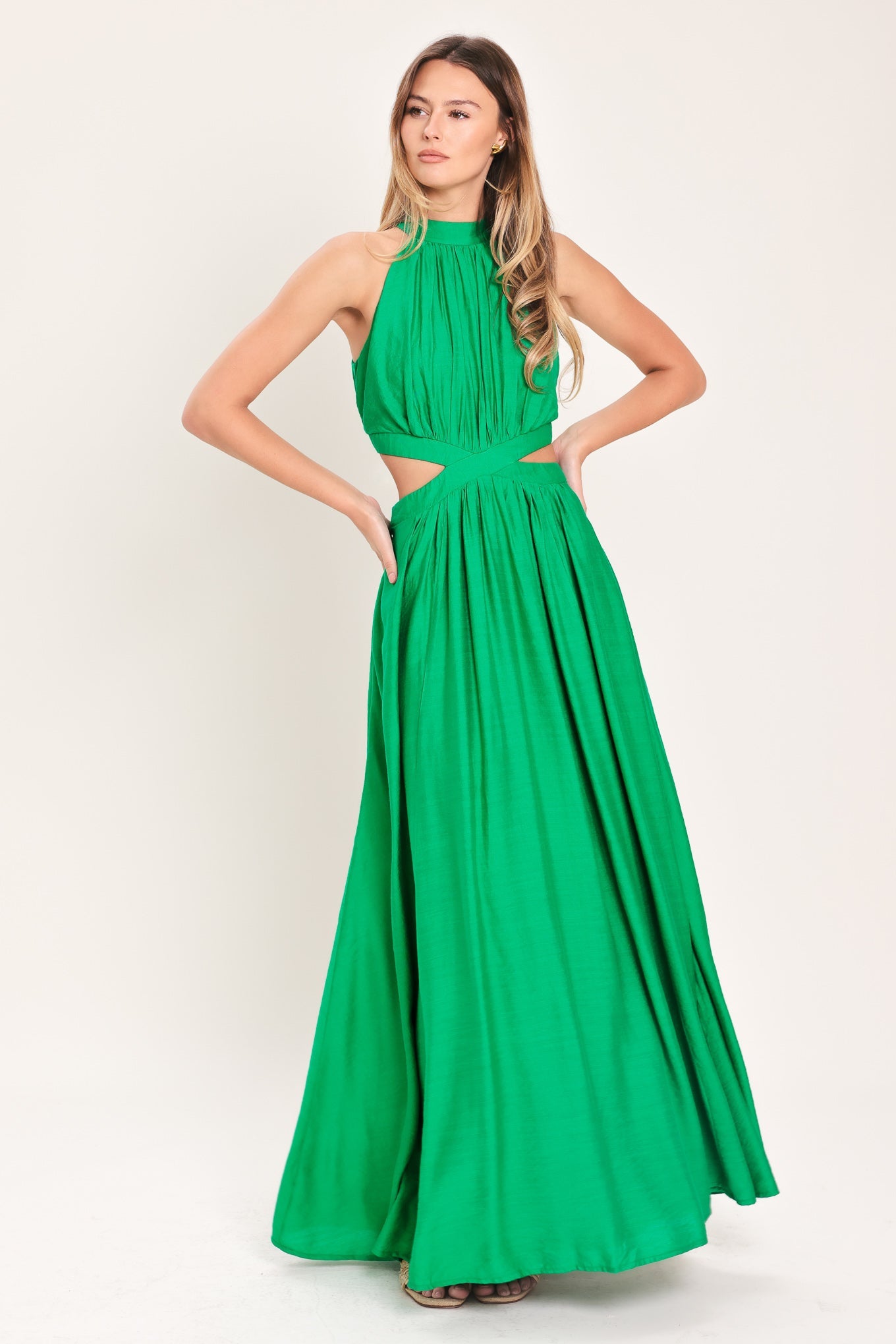 HOT GIRL WOVEN MAXI DRESS