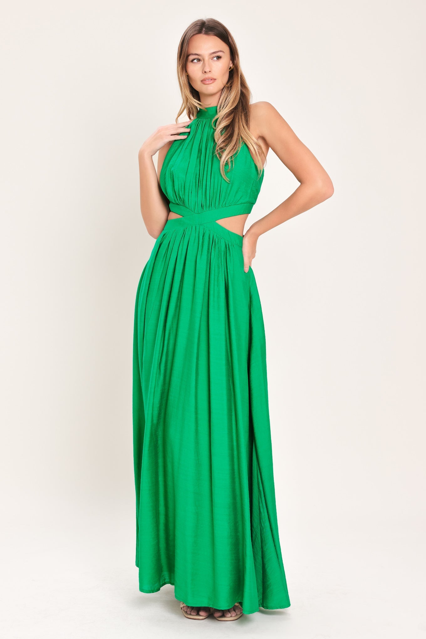 HOT GIRL WOVEN MAXI DRESS