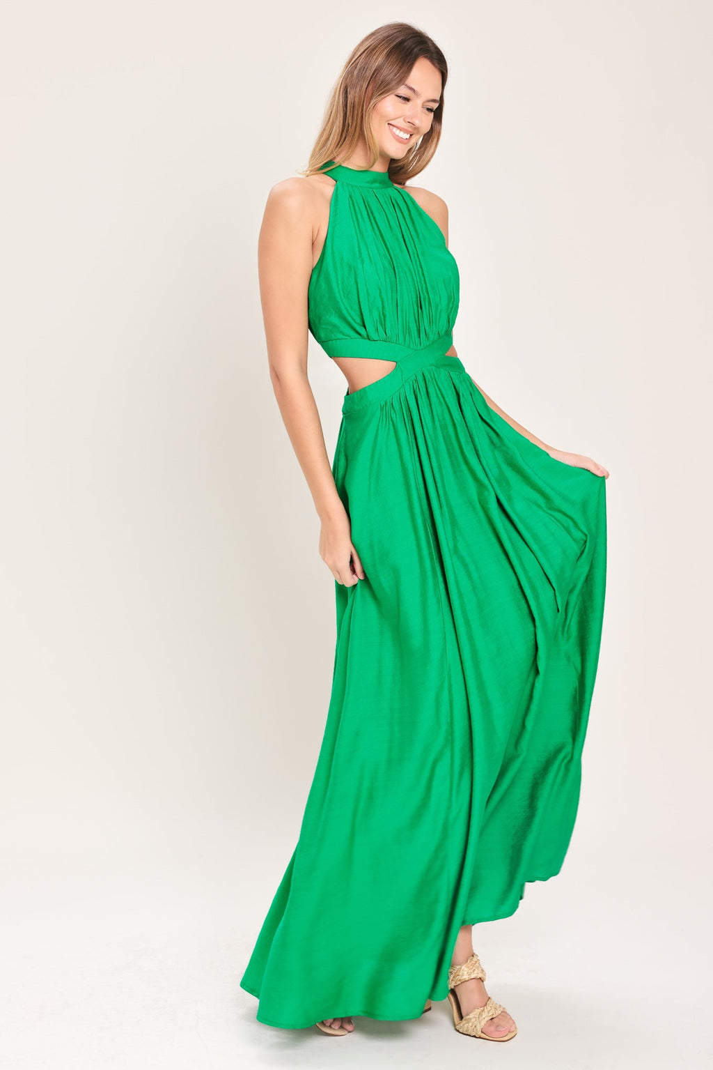 HOT GIRL WOVEN MAXI DRESS