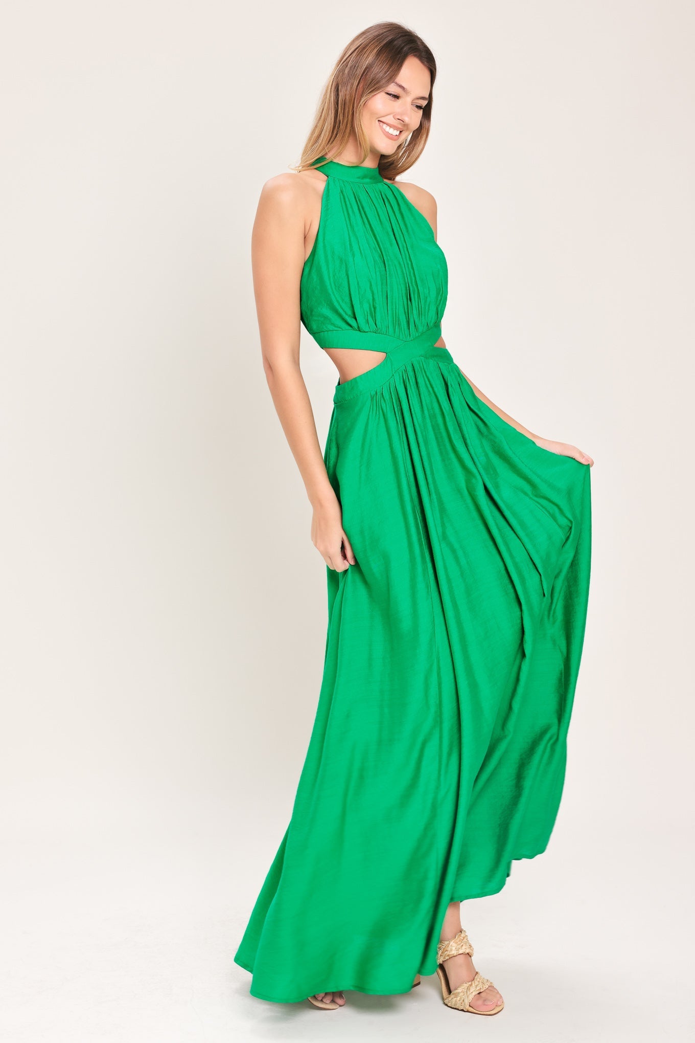 HOT GIRL WOVEN MAXI DRESS