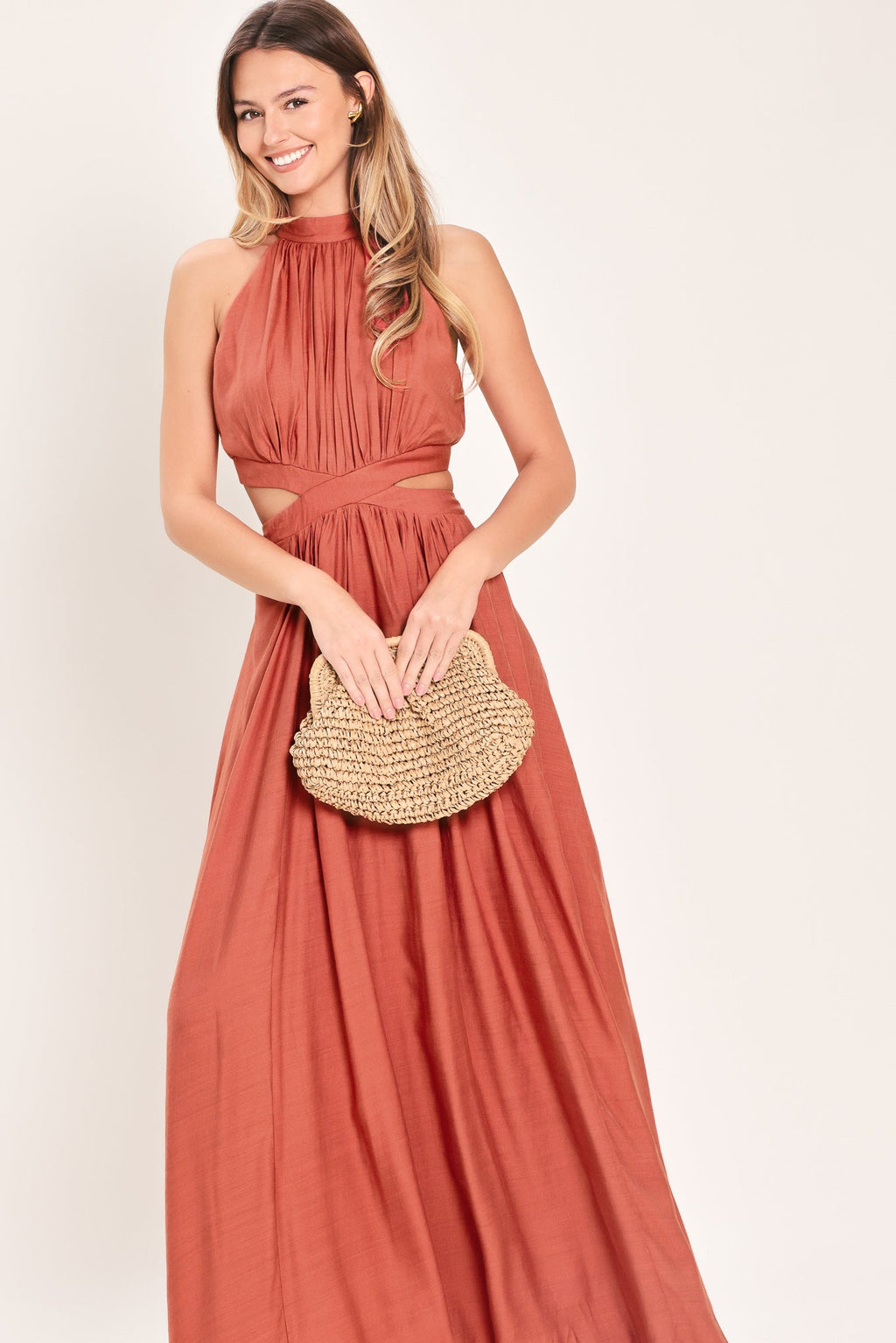 HOT GIRL WOVEN MAXI DRESS