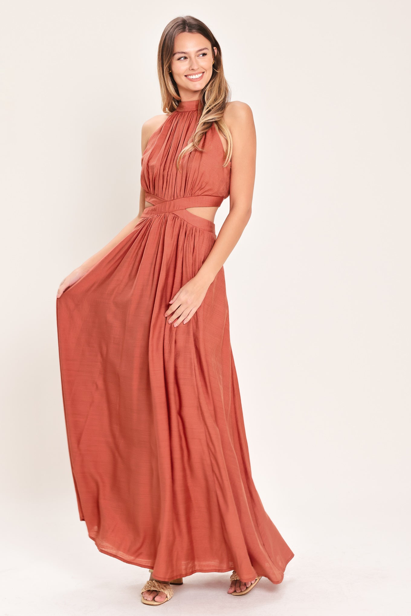 HOT GIRL WOVEN MAXI DRESS