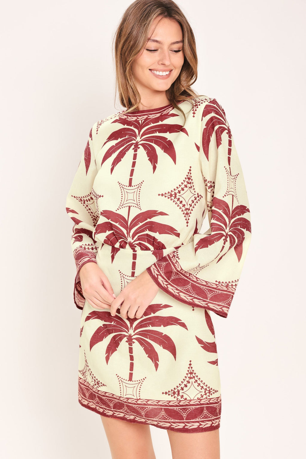 PARADISE FOUND WOVEN MINI DRESS