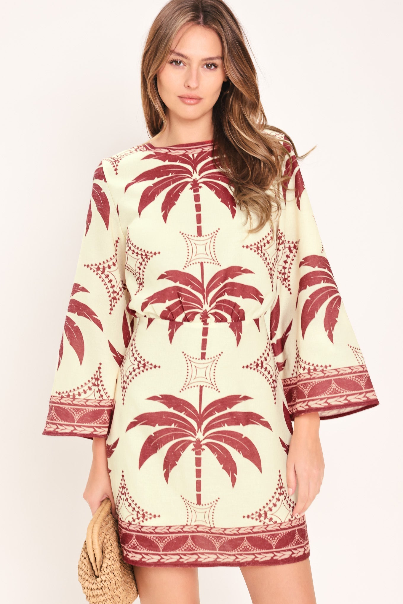 PARADISE FOUND WOVEN MINI DRESS