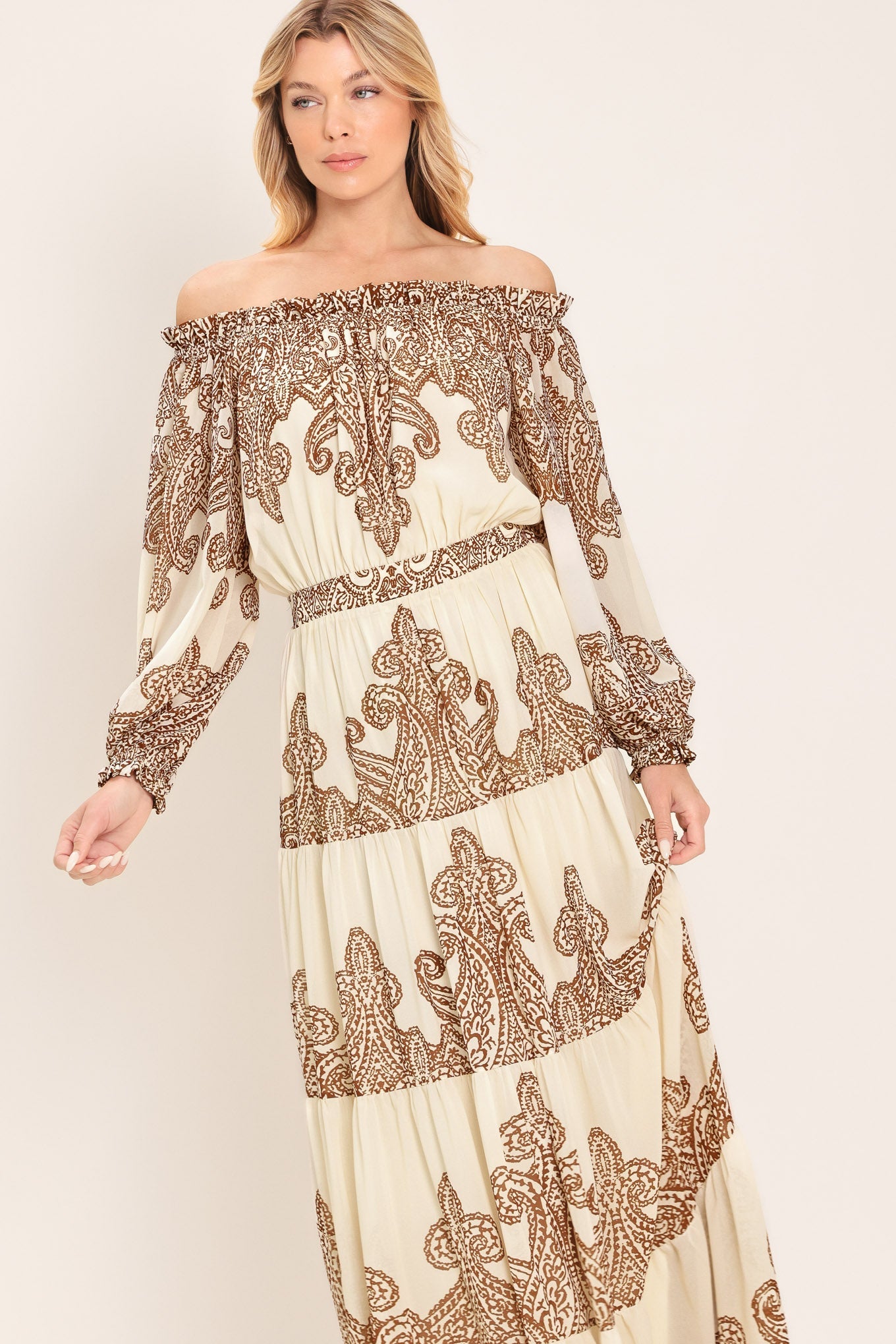 BELLA TERRA WOVEN MAXI DRESS