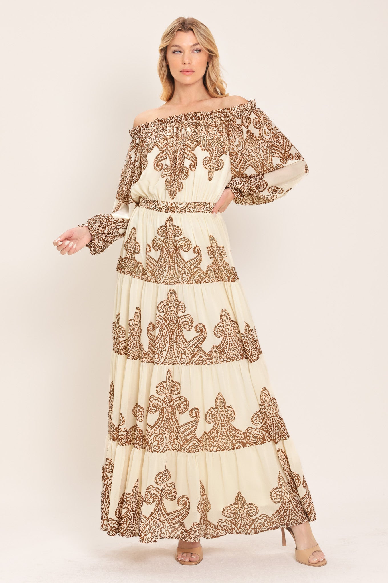BELLA TERRA WOVEN MAXI DRESS
