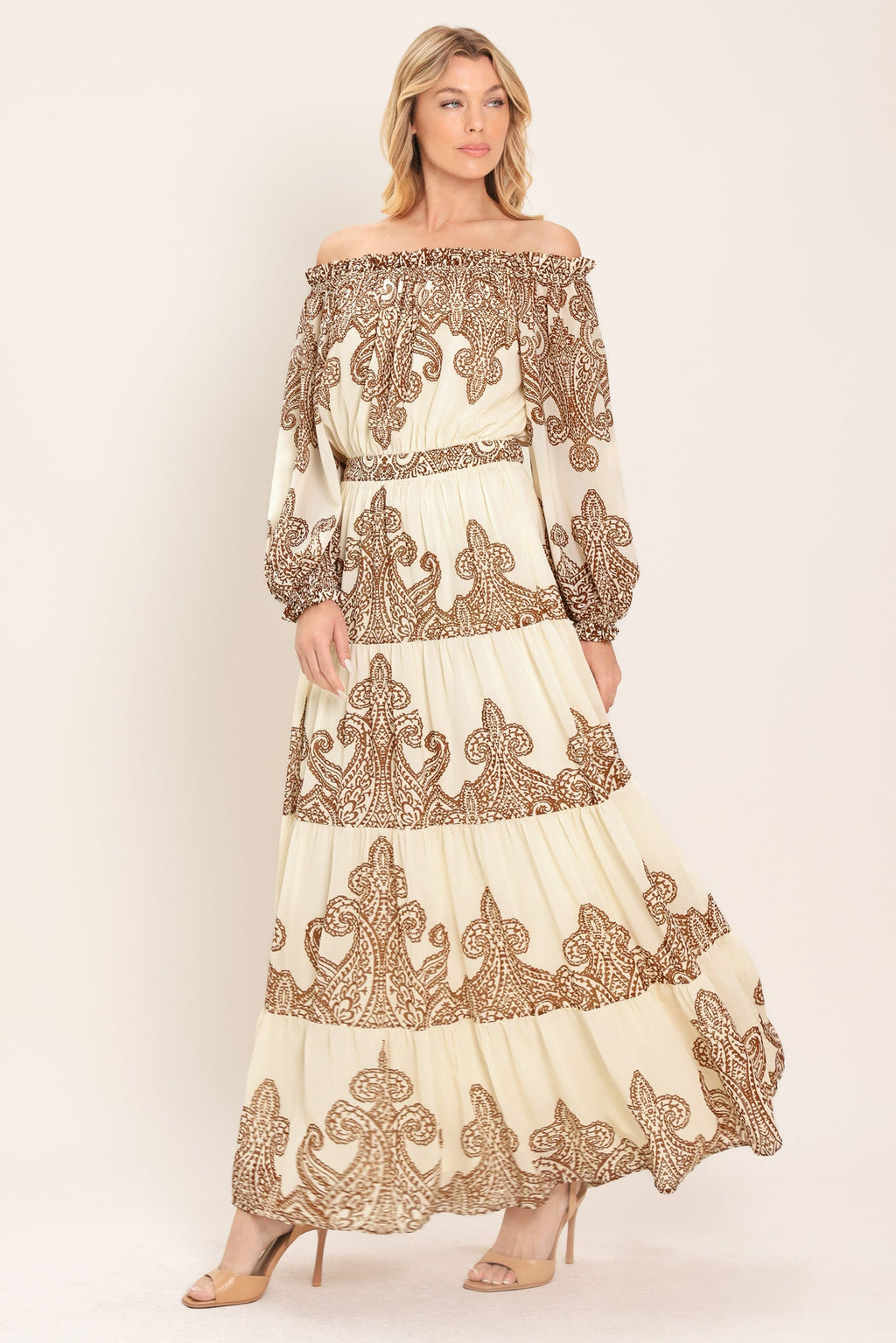 BELLA TERRA WOVEN MAXI DRESS