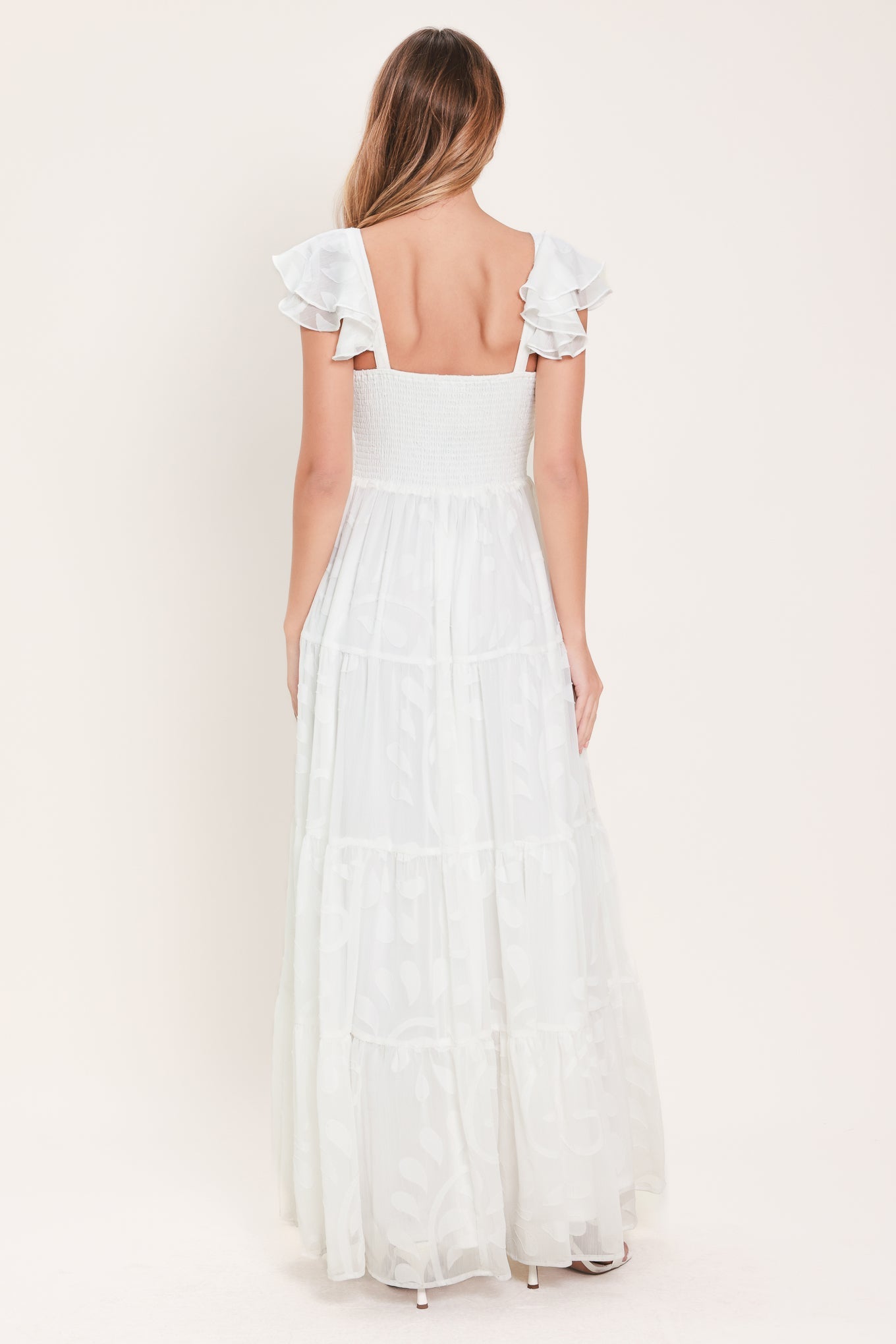 ANGELIC GARDEN WOVEN MAXI DRESS