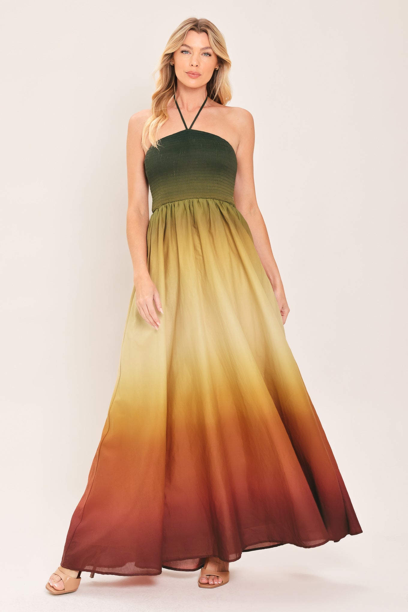 SUNSET OMBRE WOVEN MAXI DRESS