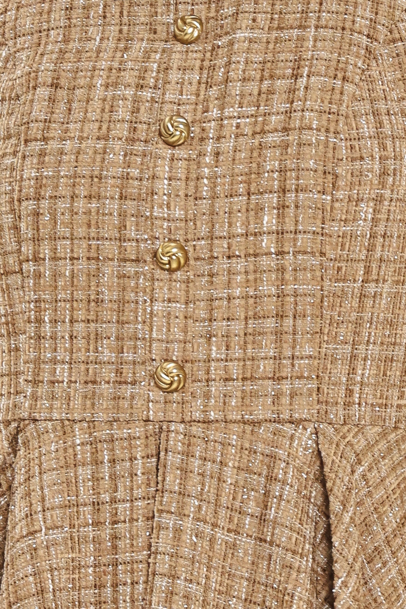 CAMBRIDGE COLLAR WOVEN TWEED MINI DRESS