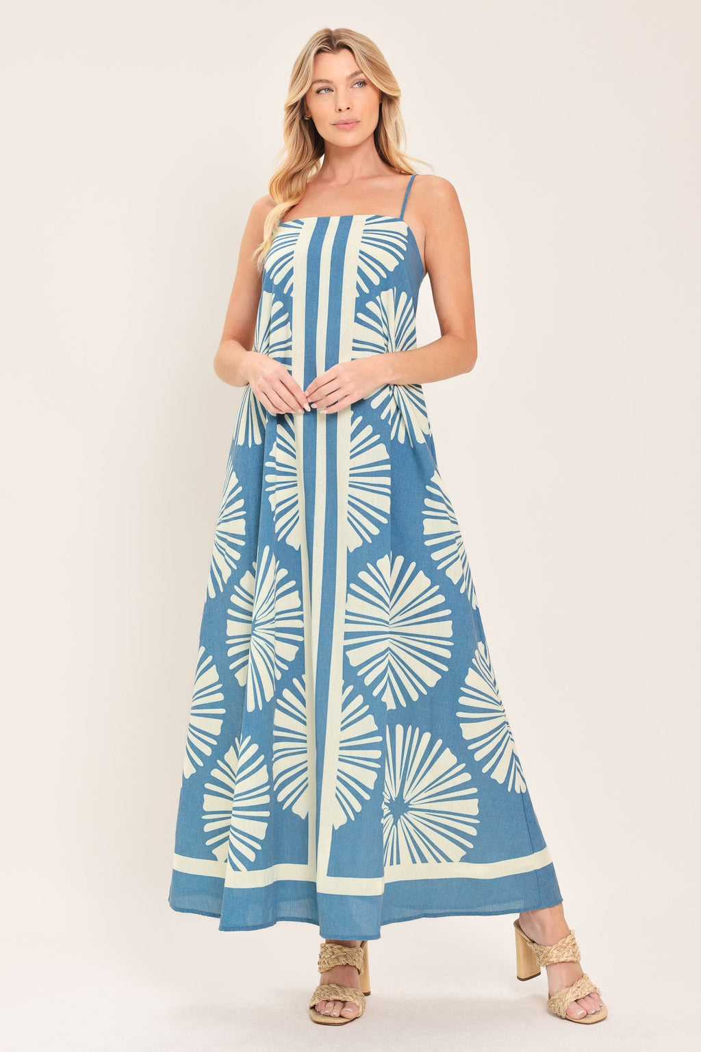 BLUE LAGOON DREAM WOVEN MAXI DRESS