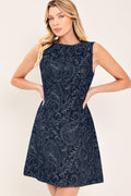 STARLIGHT CHARM WOVEN MINI DRESS