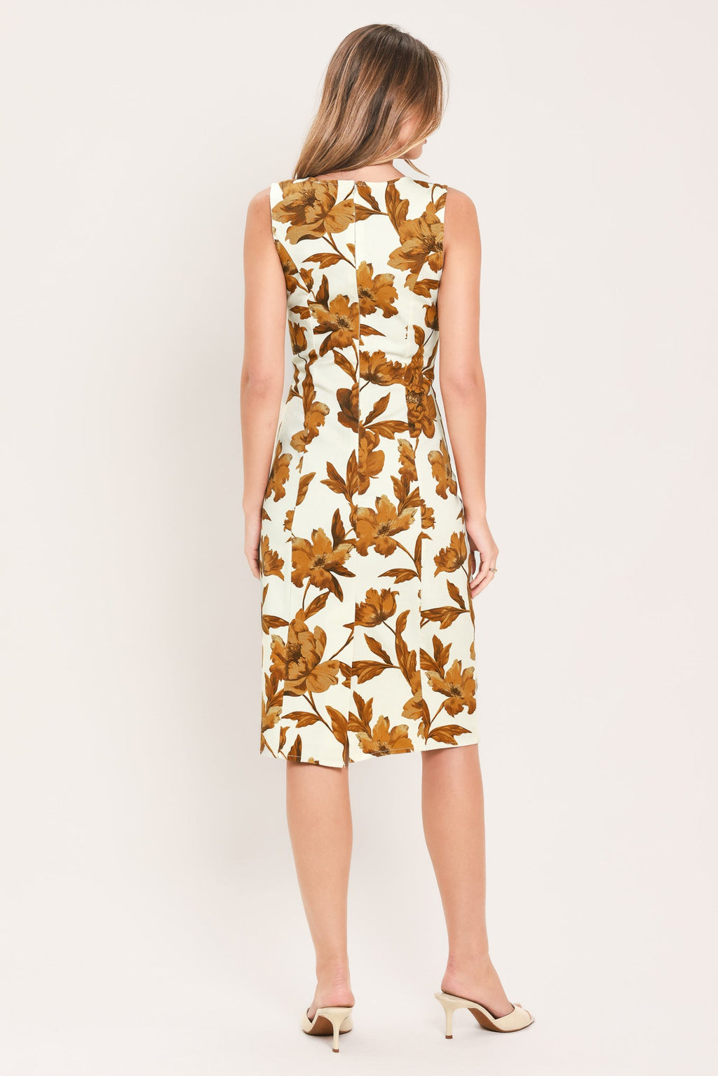 WILD AMBER LOVE SONG WOVEN MIDI DRESS
