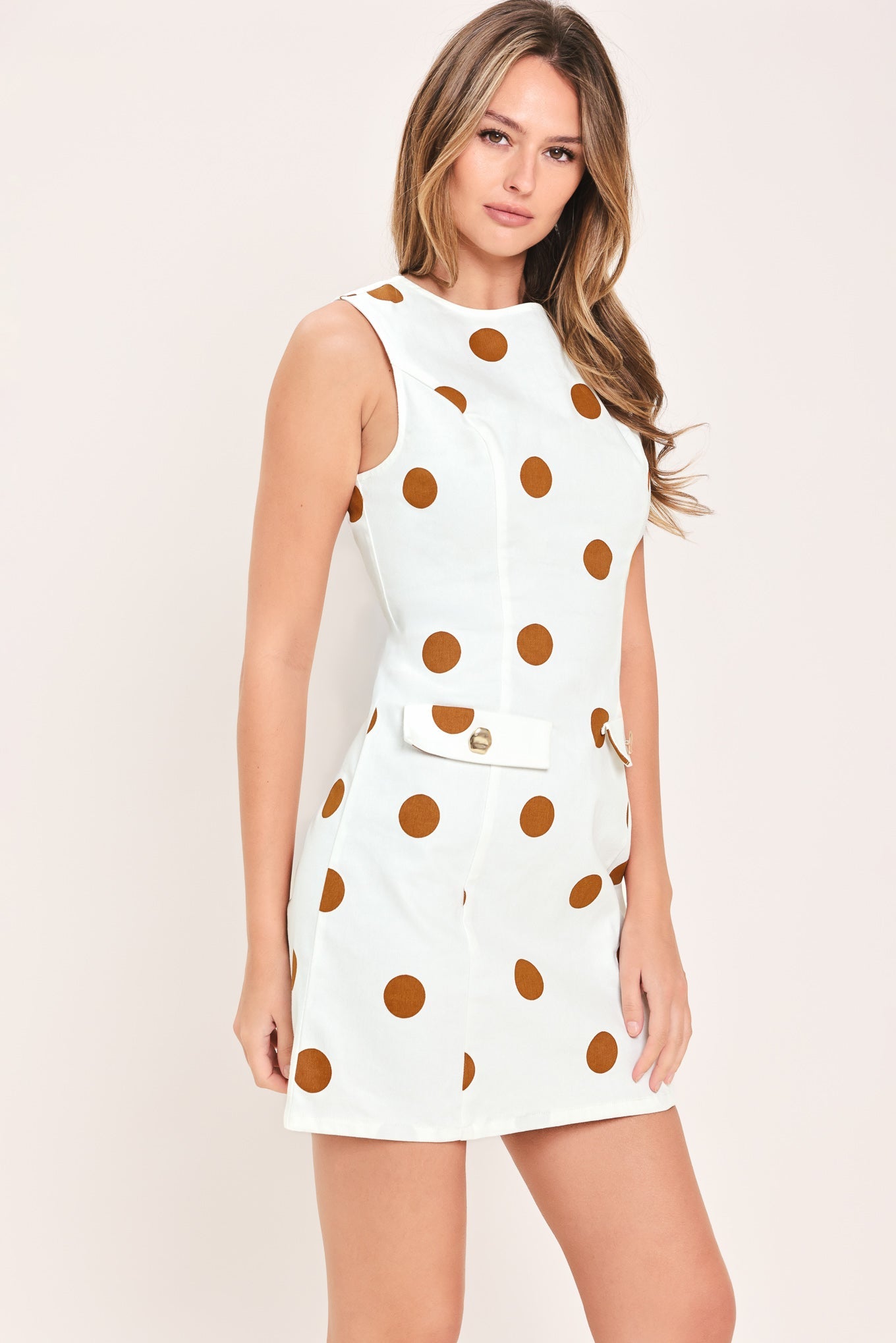 SUGAR SPOT SWEETHEART WOVEN MINI DRESS