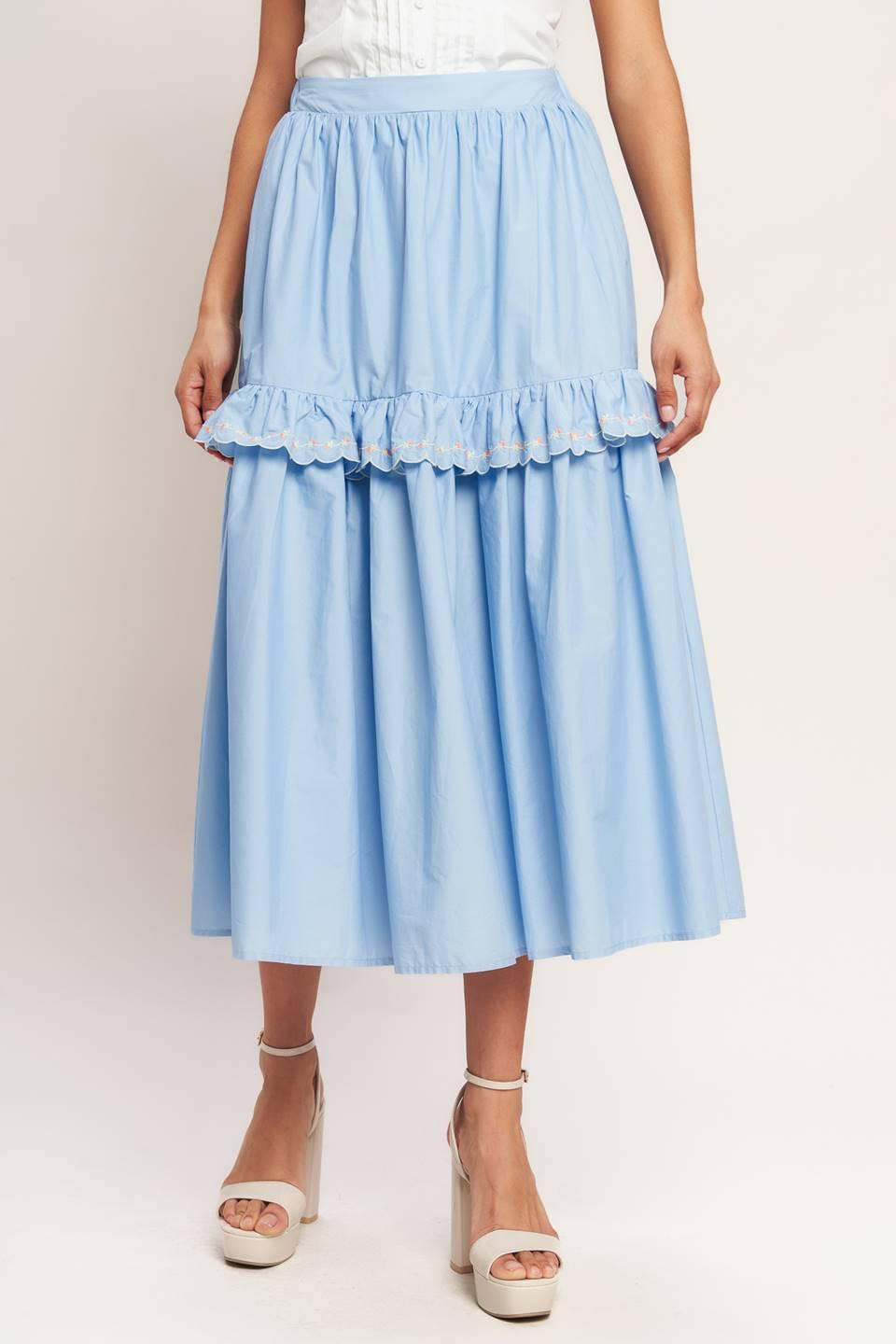 YOU’RE GOING TO LOVE WOVEN MIDI SKIRT