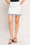 URBAN WAVE WOVEN MINI SKIRT