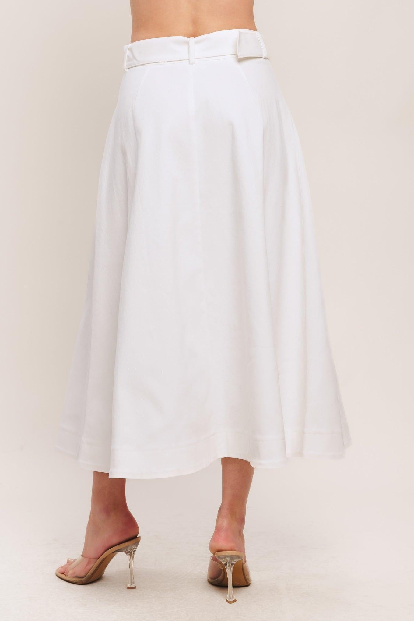 EASY WEAR WESTERN WOVEN MIDI SKIRT