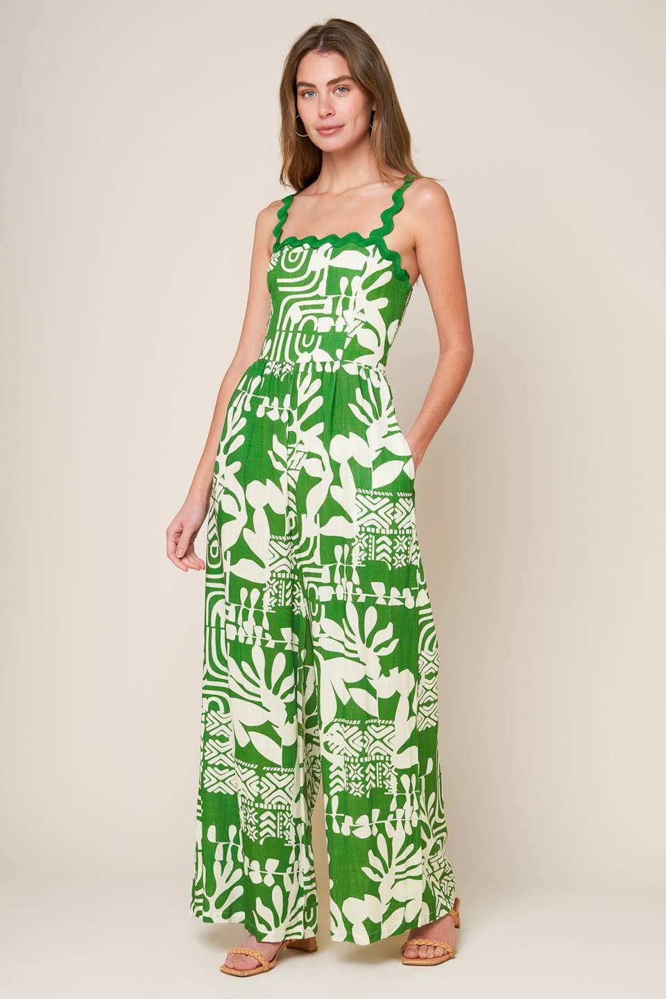 SIMPLY THE VIBE WOVEN JUMPSUIT