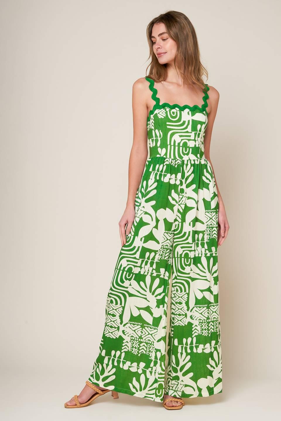 SIMPLY THE VIBE WOVEN JUMPSUIT