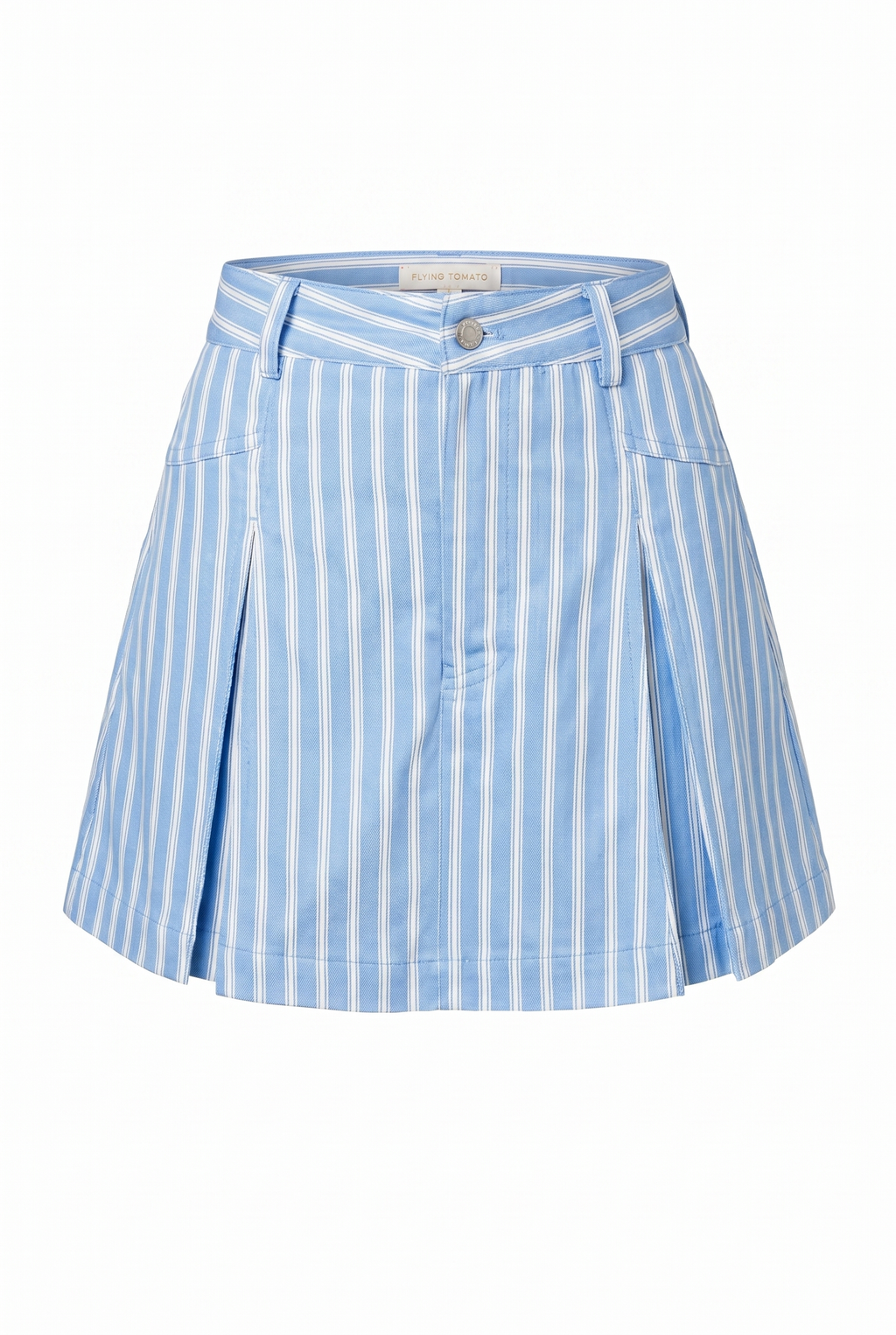 VALERIA POWDER BLUE WOVEN SKORT