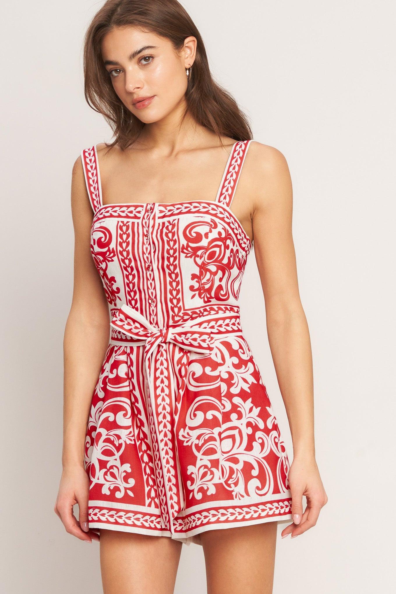 EURO SUMMER WOVEN ROMPER