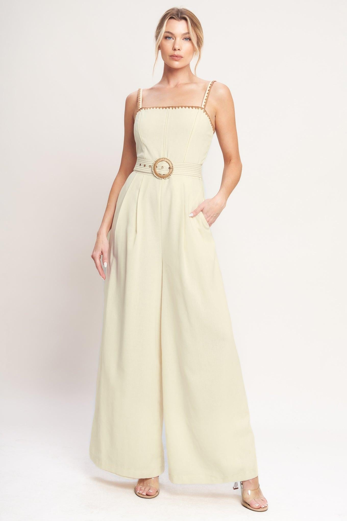 THE QUIET STATEMENT WOVEN JUMPSUIT