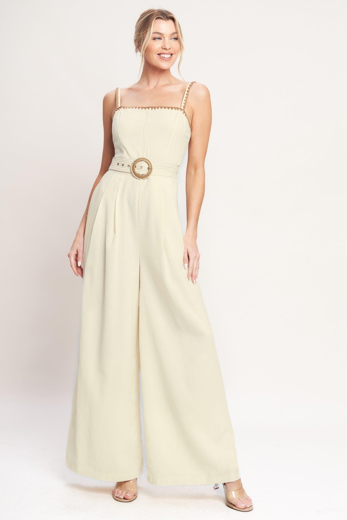 THE QUIET STATEMENT WOVEN JUMPSUIT
