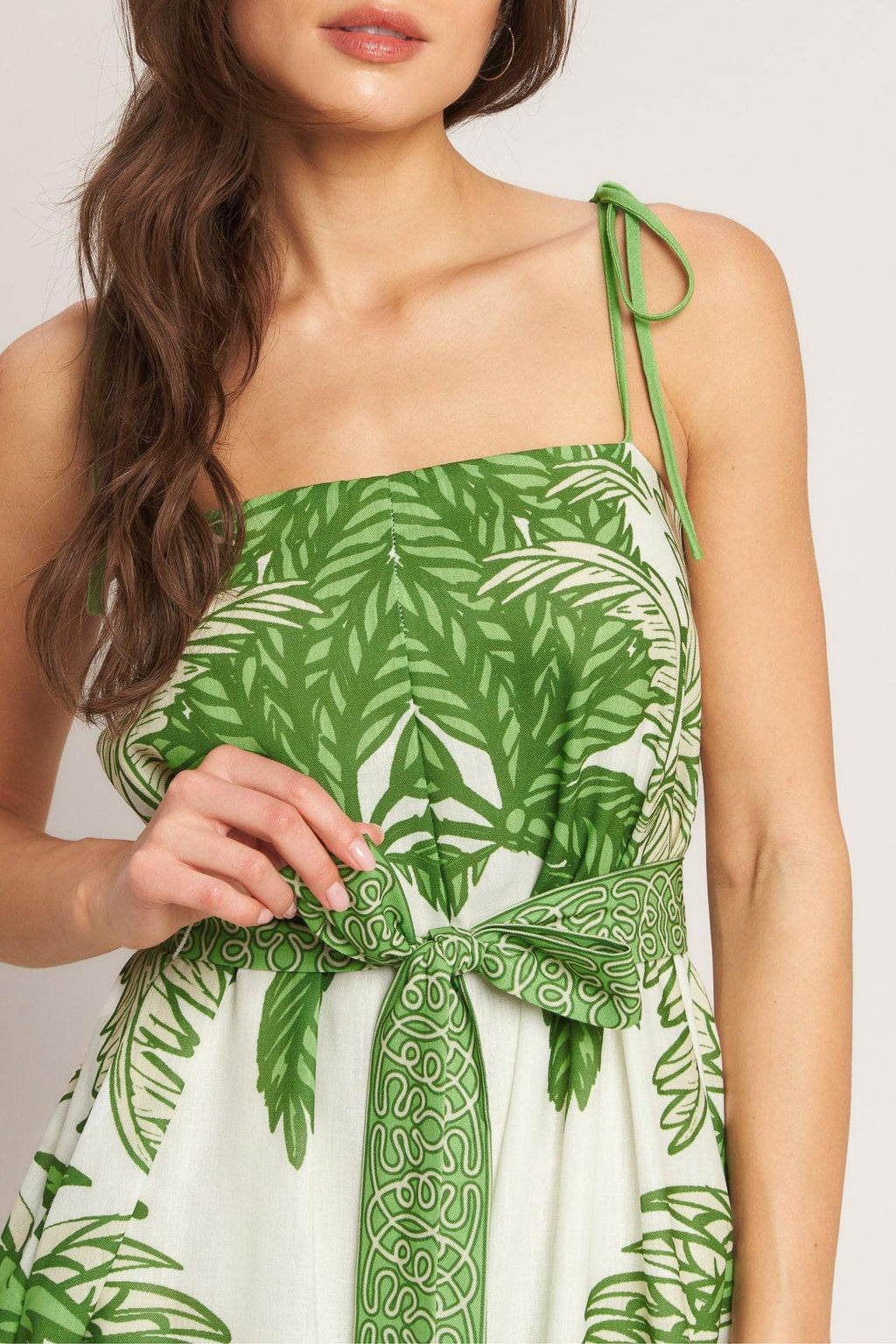 PALM LUXE WOVEN JUMPSUIT