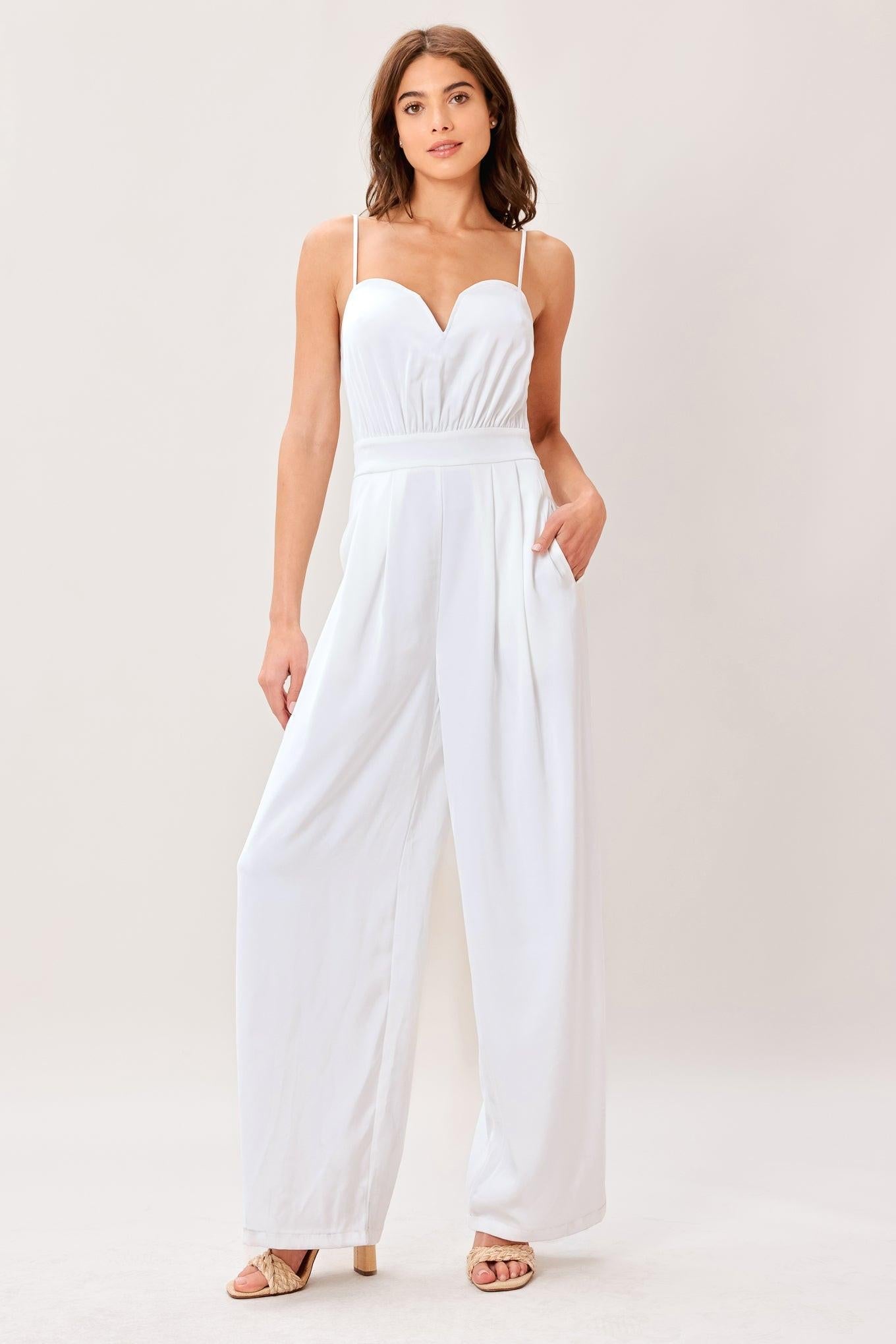 MODERN EASE WOVEN JUMPSUIT