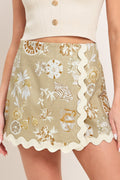 DESERT BLOOM WOVEN SKORT