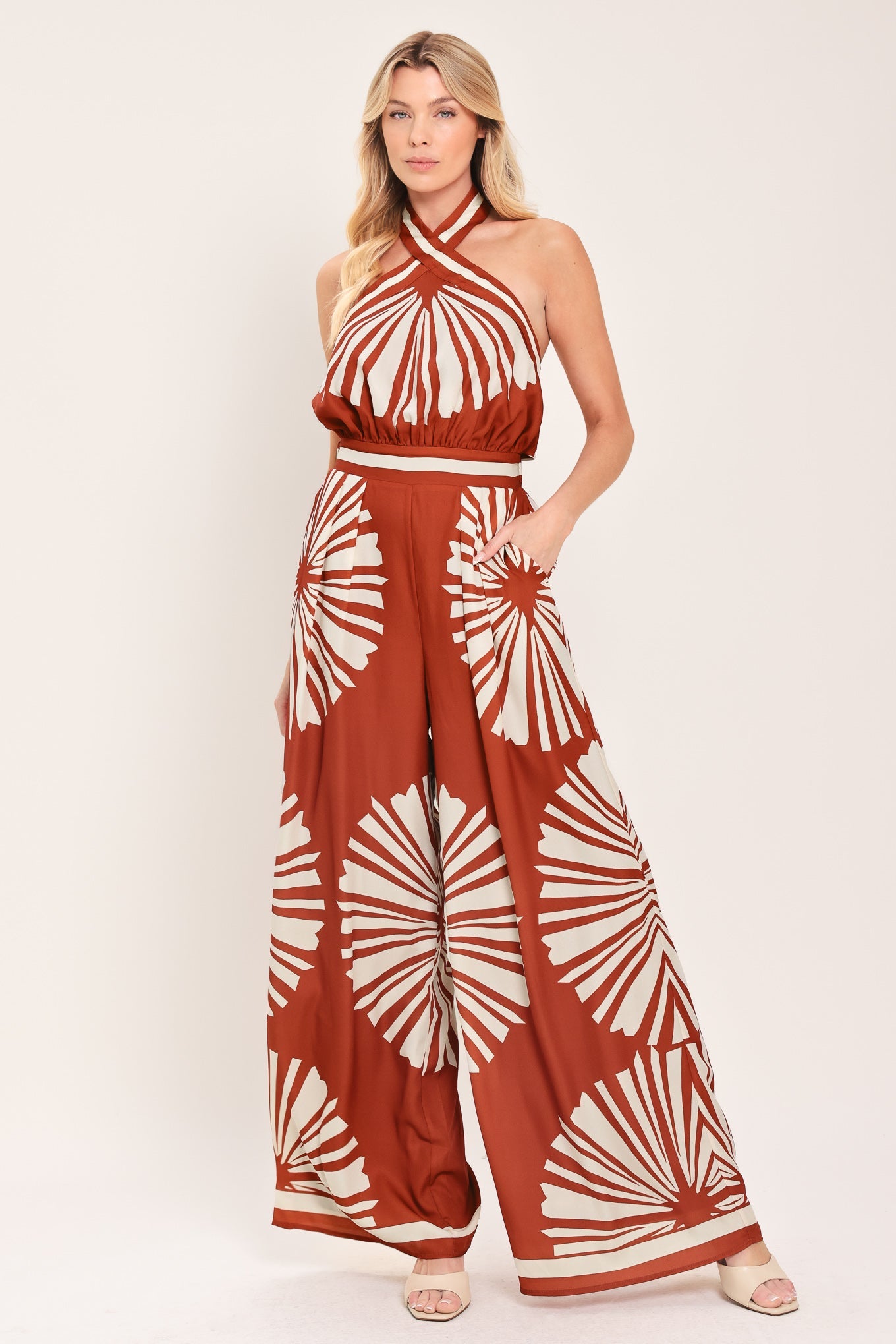 SUMMER RADIANCE WOVEN JUMPSUIT