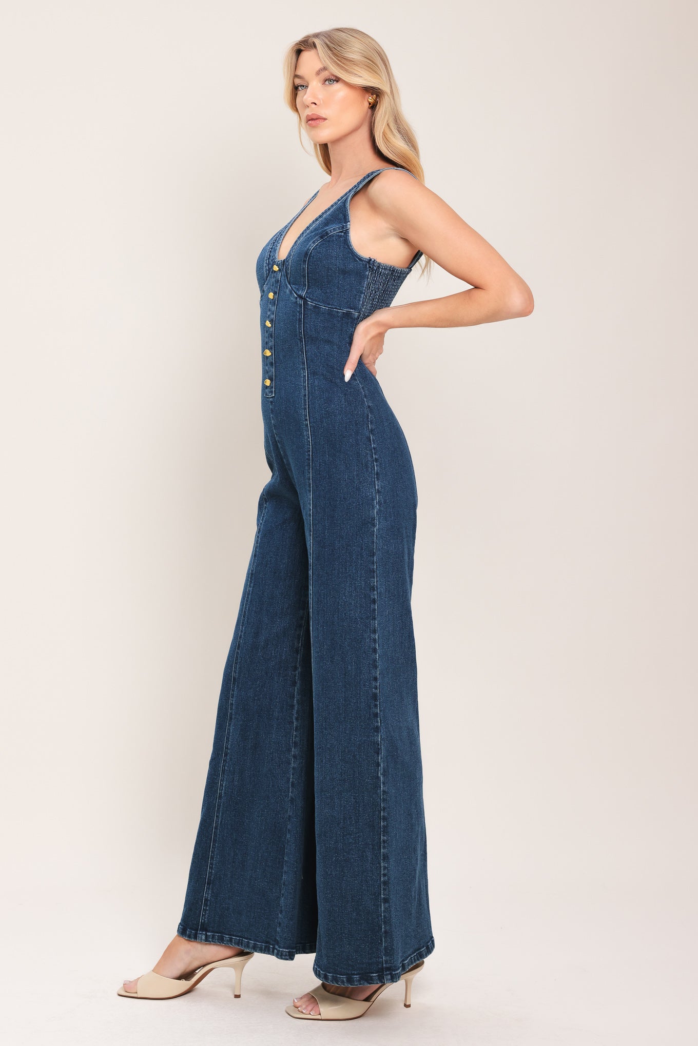 URBAN INDIGO DENIM JUMPSUIT